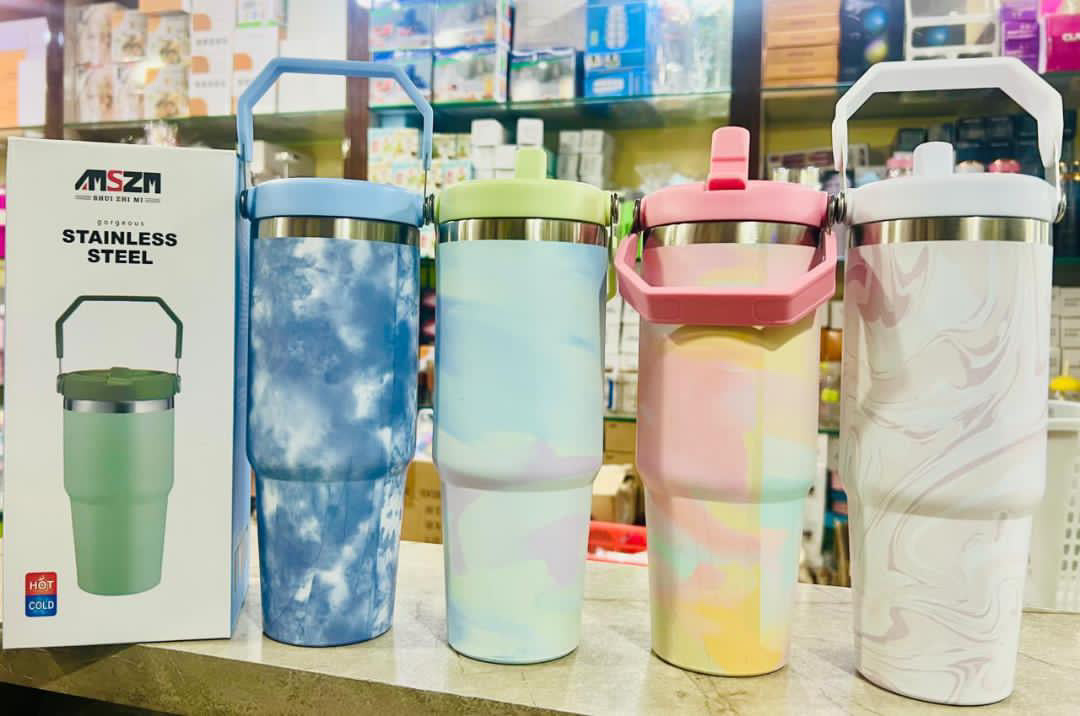 Housential Flip Straw Tumbler – 900ml (30oz)