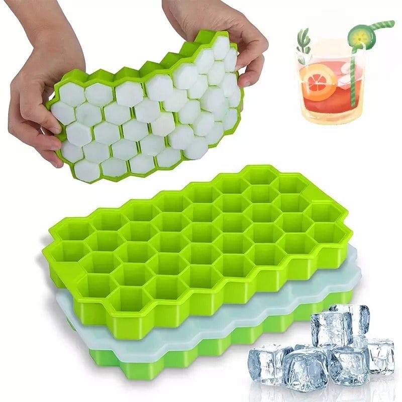 Honeycomb Ice Cube Tray With Lid