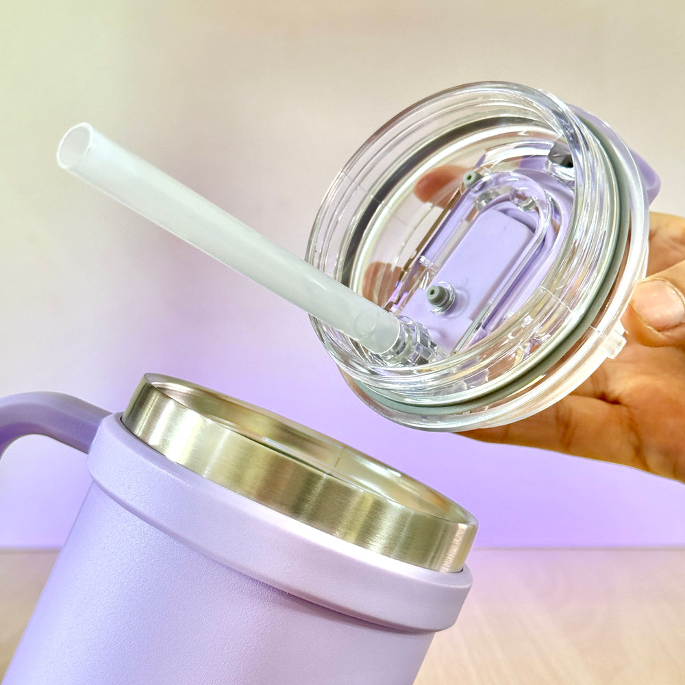 Housential Flip Straw Tumbler – 900ml (30oz)
