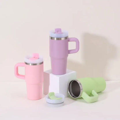 Cute Portable Mini Tumbler with Handle | Insulated Thermal Cup – Housentia