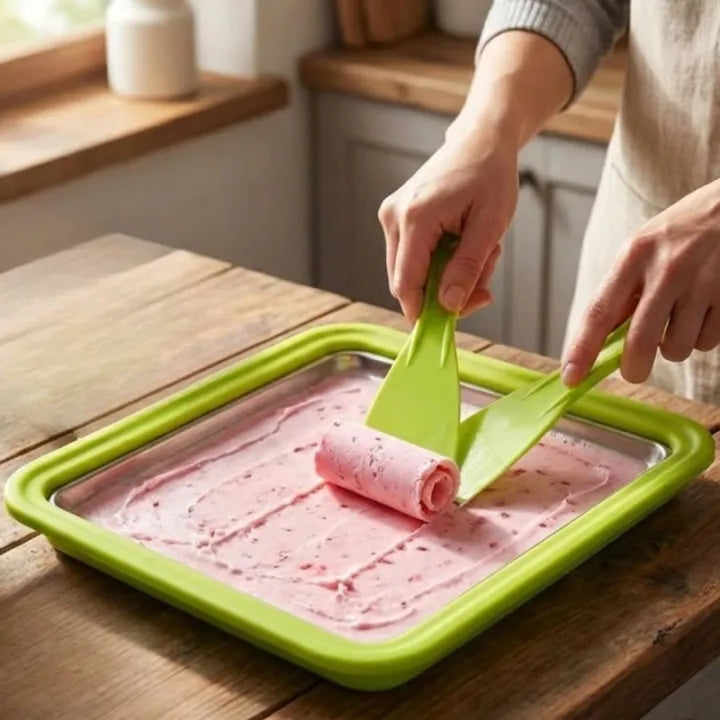 Instant Ice Cream Roll Maker