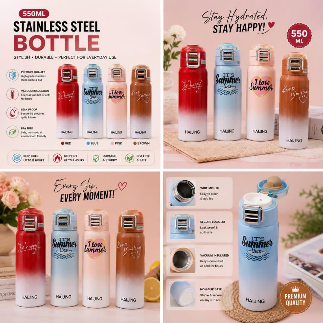Housential Cute Bear Glass Sipper (Box Packing)