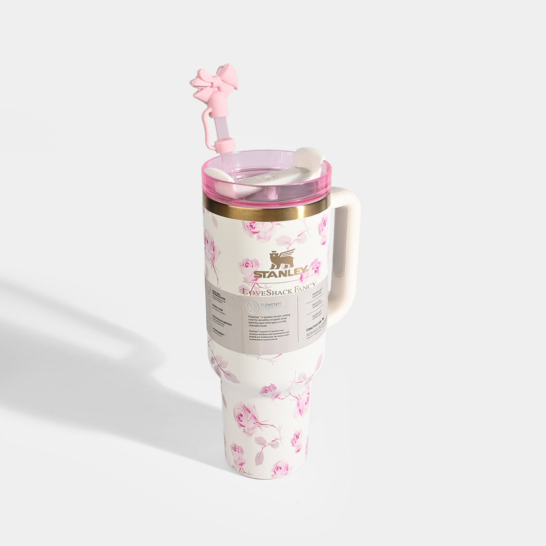 Housential Floral Design Stainless Steel Tumbler – 40oz / 1200ml (Box Packing)