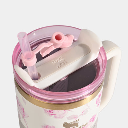 Housential Floral Design Stainless Steel Tumbler – 40oz / 1200ml (Box Packing)