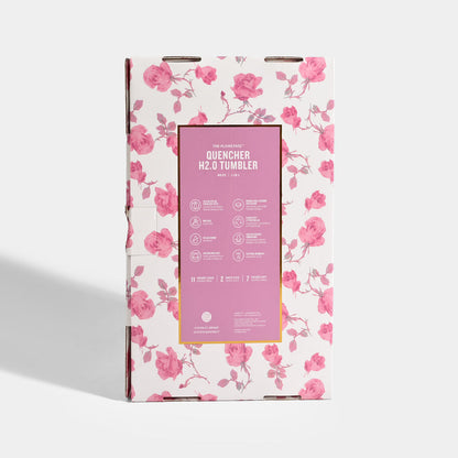 Housential Floral Design Stainless Steel Tumbler – 40oz / 1200ml (Box Packing)