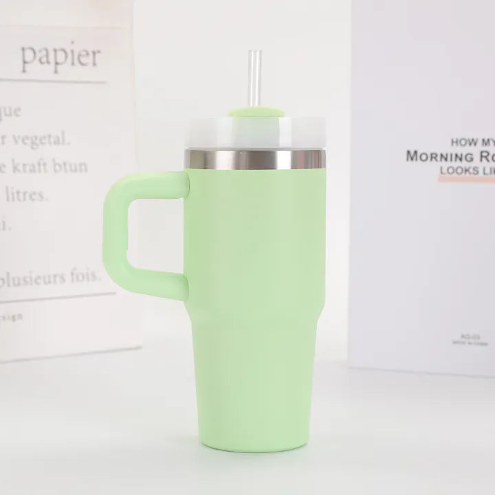 Cute Portable Mini Tumbler with Handle | Insulated Thermal Cup – Housentia