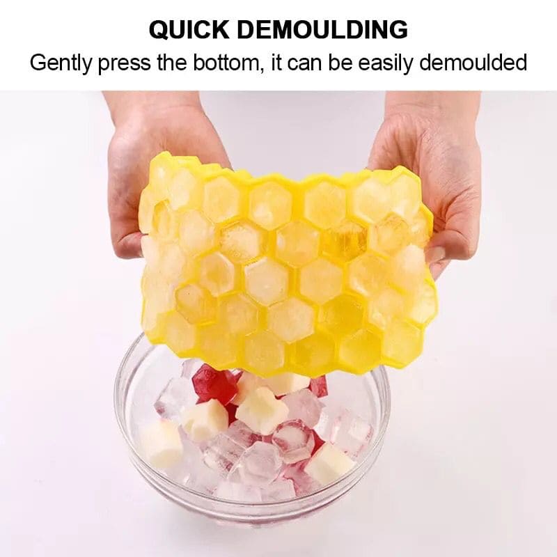 Honeycomb Ice Cube Tray With Lid